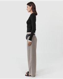 St. Agni - Organic Cotton Layered Long Sleeve Top
