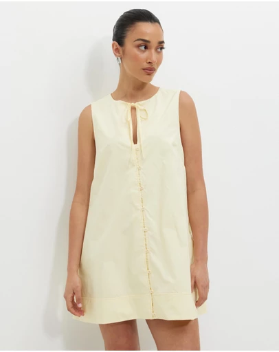 Calli - Poplin Swing Mini Dress