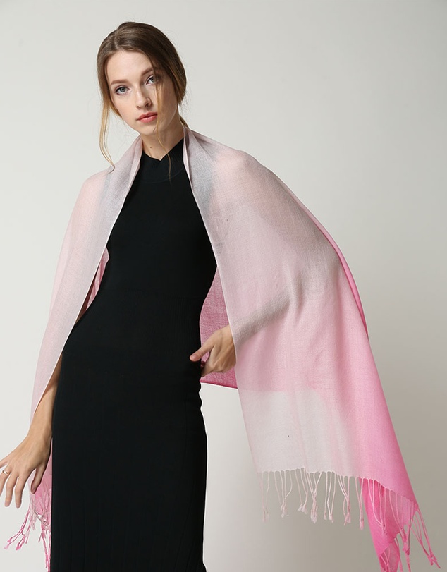 Ozwear Connection Uggs - Ugg 100% Merino Wool Tie Dye Scarf Pink and Rose