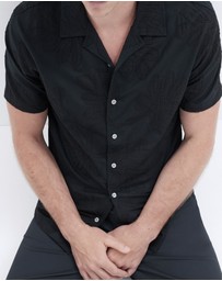 UNISON - Leaf Embroidered Regular Fit Shirt