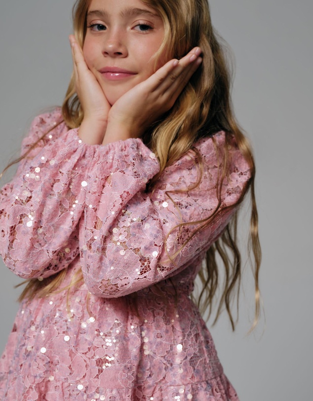 Bardot Junior - Bianca Sequin Lace Dress - Kids-Teens