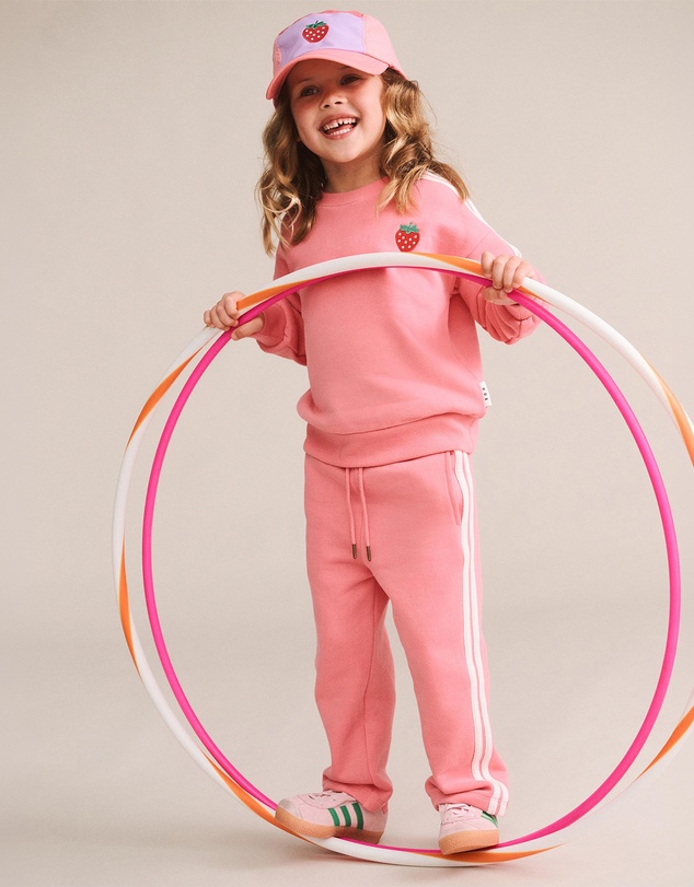Huxbaby - Strawberry Embroidered Sweatshirt - Babies-Teens