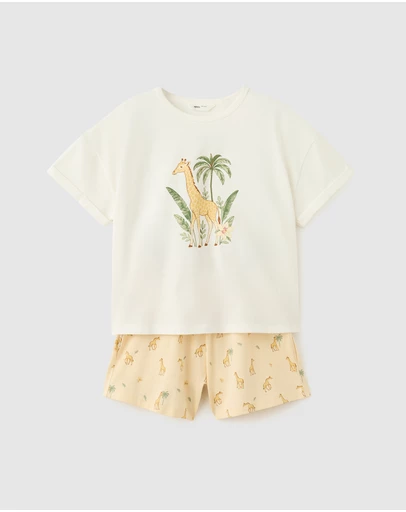 M.N.G - Giraffe Pyjama Set - Kids-Teens