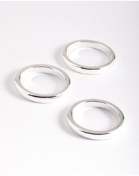 Lovisa - Silver Plated Triple 3mm Band Ring