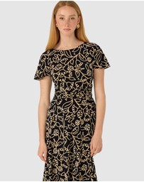 SACHA DRAKE - Reverse Wrap Midi Dress