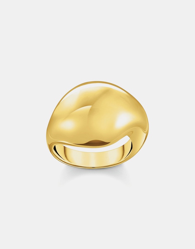 THOMAS SABO - Ring in organic drop-shape gold
