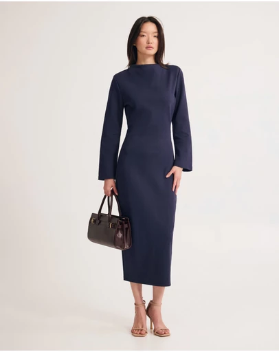 Oxford - Rebecca Ponti Long Sleeve Dress