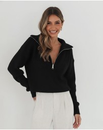 Esther & Co - Merete Knit - Black