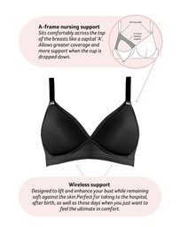 Hotmilk Maternity Lingerie - Ambition T-Shirt Nursing Bra - Wirefree