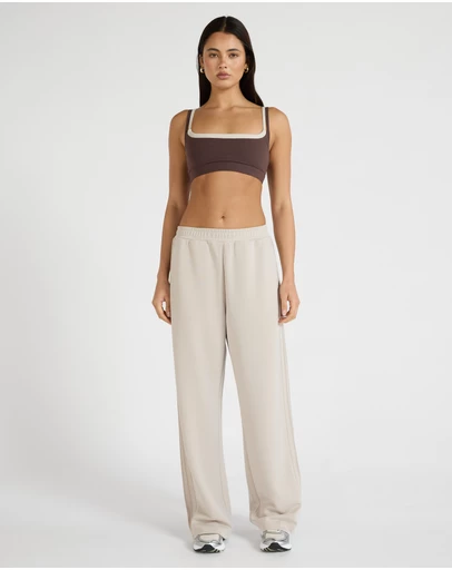 All Fenix - Soft Luxury Pin Tuck Wide Leg Track Pant