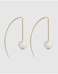 Najo - The Cove Yellow Gold Pearl Earring