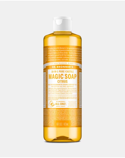 Dr Bronner's - Pure Liquid Castile Soap - Citrus 473ml