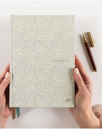 Bespoke Letterpress - Linen Bound Lined Journal - Dune Thicket