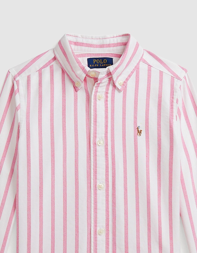 Polo Ralph Lauren - Polo Bear Cotton Oxford Shirt - ICONIC EXCLUSIVE - Kids