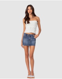 EDIKTED - Eryn Denim Mini Skirt