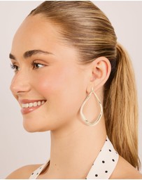 Lovisa - Gold Twisted Large Hoop Earrings