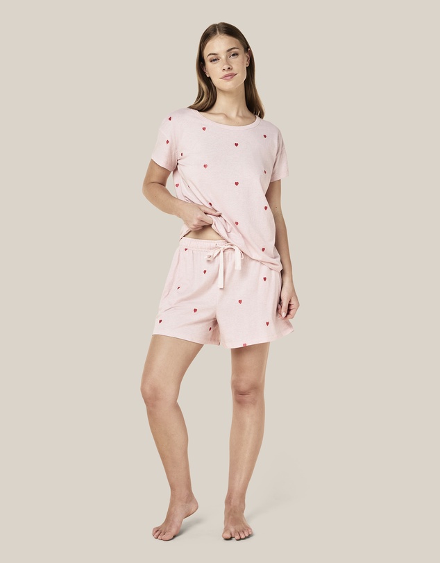Papinelle - Jada Hearts Cotton Knit Boxer PJ