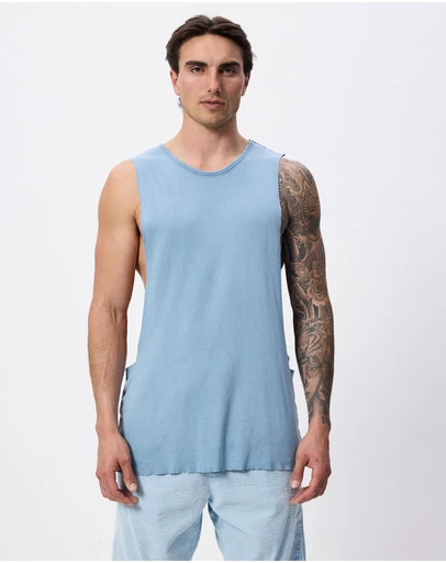Surrounded By Ghosts - The Titanium Rib Knit Muscle T-Shirt