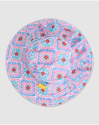 Tyoub - Tyoub Ruffle Sun Hat Petal Patchwork