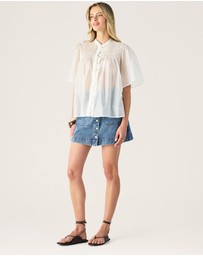 MOS The Label - Romy Short Sleeve Blouse