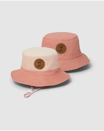 Crywolf - REVERSIBLE BUCKET HAT Blush Colourblock