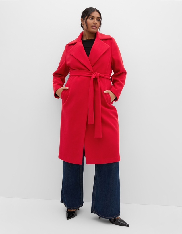 City Chic - Riley Row Belted Coat
