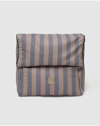 Phile - Striped Toddler Lounger - Eggplant