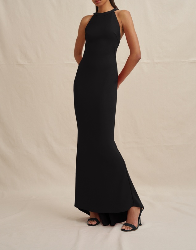 BY JOHNNY. - Velora Open Back Jersey Gown