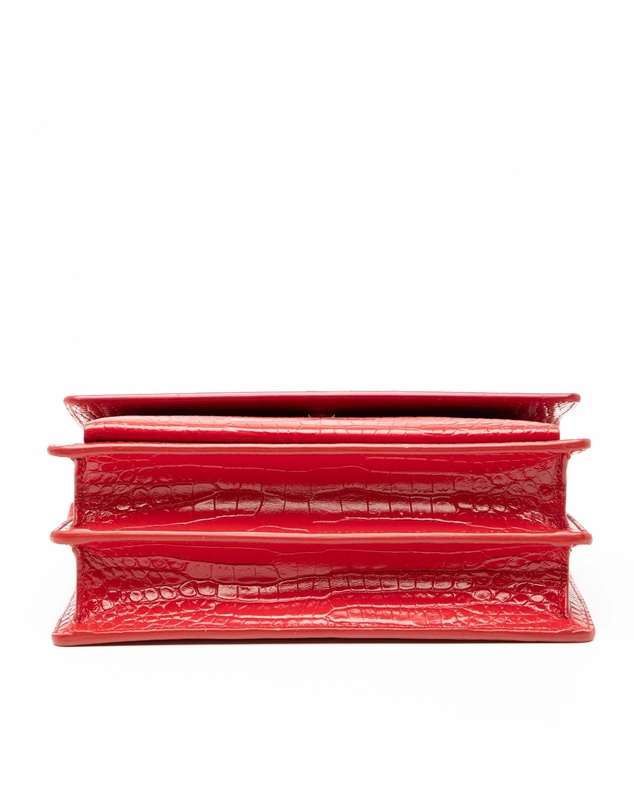 Pre-Loved by Azura Reborn - Pre-Loved Medium Croc Embossed Monogram Sunset Bag