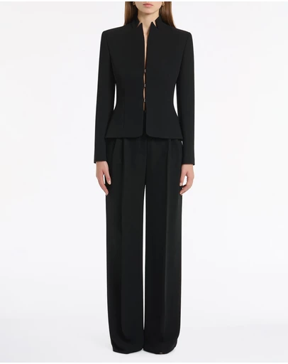 Carla Zampatti - Black Crepe Fitted Jacket