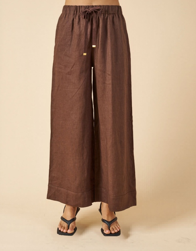 CAMIXA - Palazzo Linen Pants