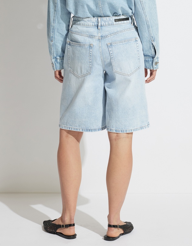 Decjuba - Cleo Longline Denim Shorts