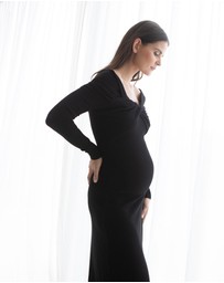 Soon Maternity - Twist Off shoulder Dress