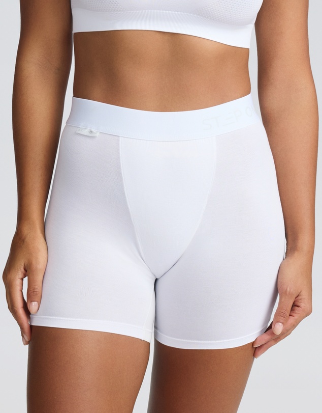 STEP ONE - Single Women's Body Shorts - White