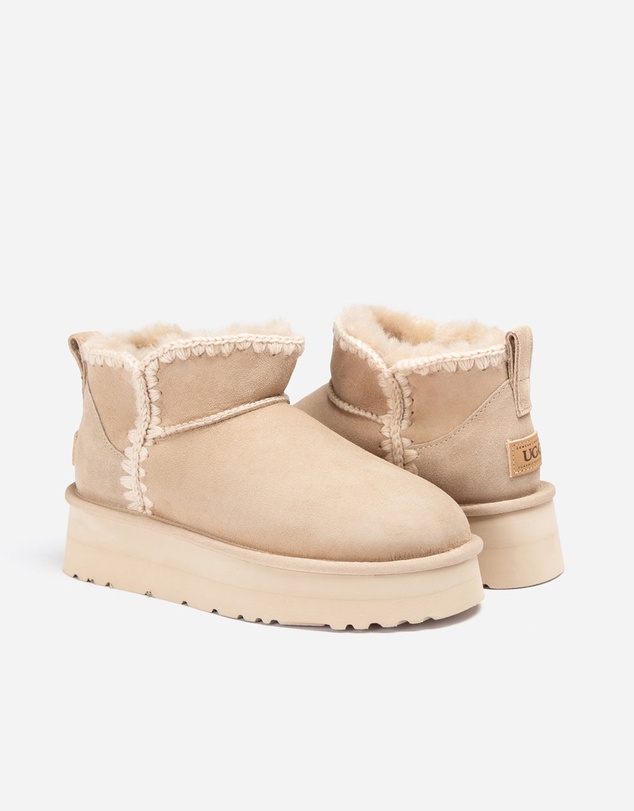 Ozwear Connection Uggs - Ugg Eskimo Platform Mini Boots