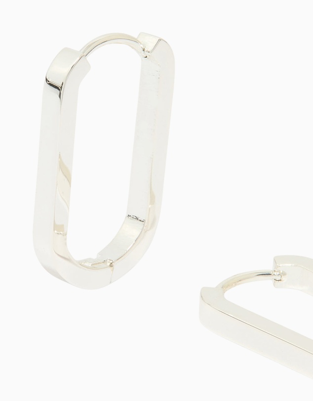 Lovisa - Waterproof Stainless Steel Oblong Hoop Earrings
