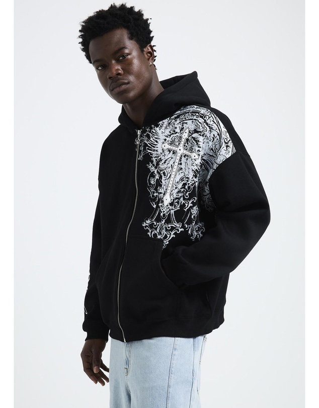 Standard - Crucifix Zip Hoodie