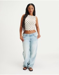 Cotton On - Curvy Low Rise Straight Jeans