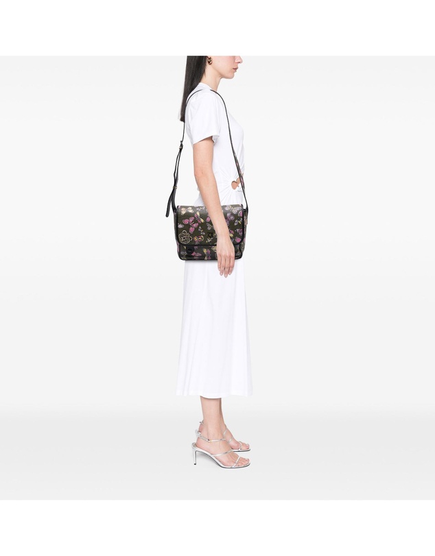 Pre-Loved by Azura Reborn - Pre-Loved Tales of Spain Butterfly Printed Leather Anagram Crossbody