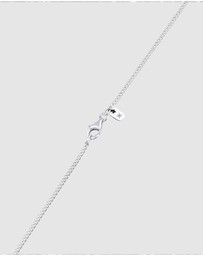 Kuzzoi - ICONIC EXCLUSIVE - Necklace Male Square Enamel Armoured Chain 925 Sterling Silver