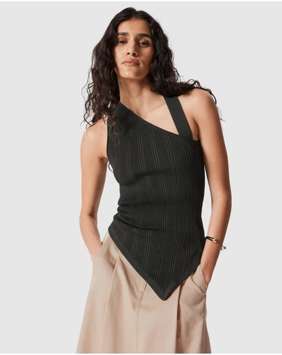 & Other Stories - Asymmetric Rib-Knit Top