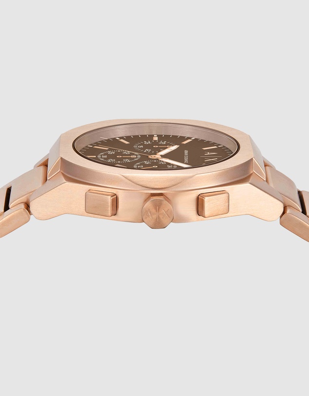 Armani Exchange - Rose Gold Analogue-Chronograph Watch