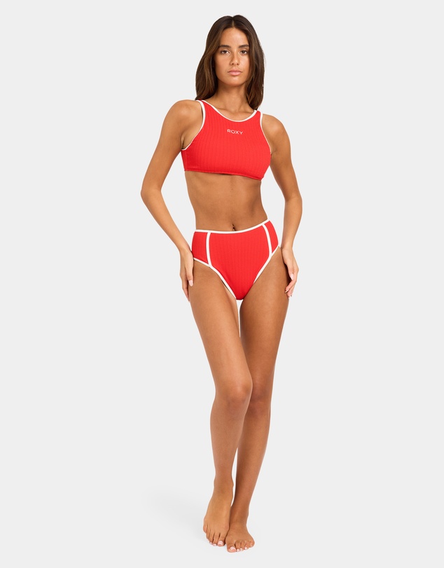 Roxy - Womens Aruba Field High Waist Retro Bikini Bottom