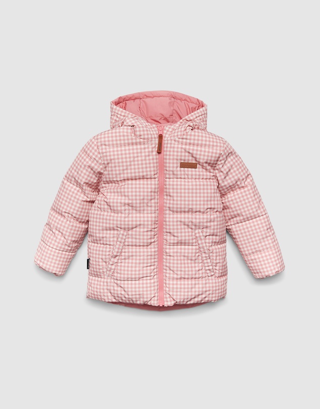 Crywolf - REVERSIBLE ECO-PUFFER Rose Gingham