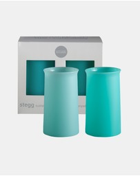 porter green - stegg | silicone unbreakable highball glasses