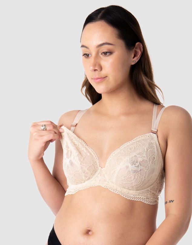 Hotmilk Maternity Lingerie - Heroine Plunge Nursing Bra - Flexiwire