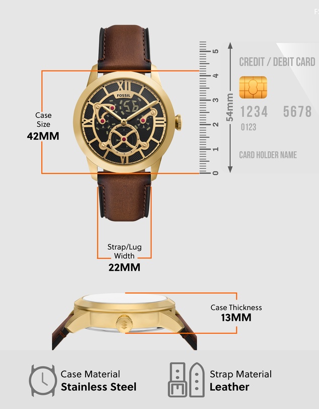 Fossil - Townsman Brown Analogue-Digital Watch