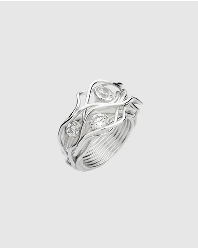 Elli Jewelry - Ring Zirconia 925 Sterling Silver