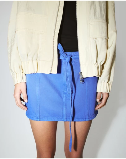 M.N.G - Denim Skirt with Belt