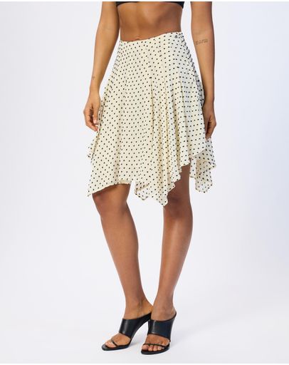 Black & Nude Polka Dot